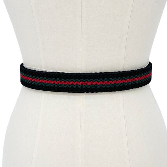 GUCCI Braided Elastic Webbing Belt in Black 115cm | 46in - Picture 11 of 16